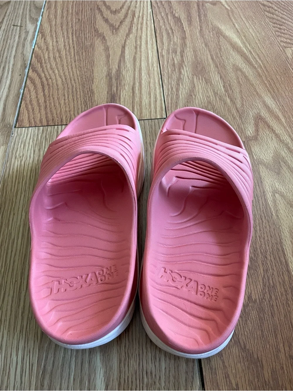 Hoka One One Ora Recovery Slide Slip-On Sport Sandals Pink Slipper Women Size 8